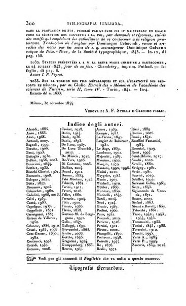 Bibliografia italiana, ossia elenco generale delle opere d'ogni specie e d'ogni lingua stampate in Italia e delle italiane pubblicate all'estero