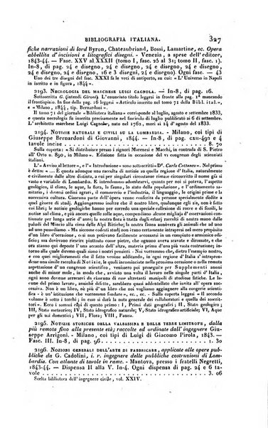 Bibliografia italiana, ossia elenco generale delle opere d'ogni specie e d'ogni lingua stampate in Italia e delle italiane pubblicate all'estero