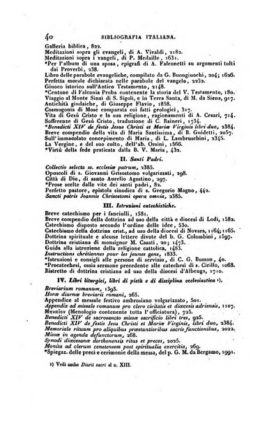 Bibliografia italiana, ossia elenco generale delle opere d'ogni specie e d'ogni lingua stampate in Italia e delle italiane pubblicate all'estero