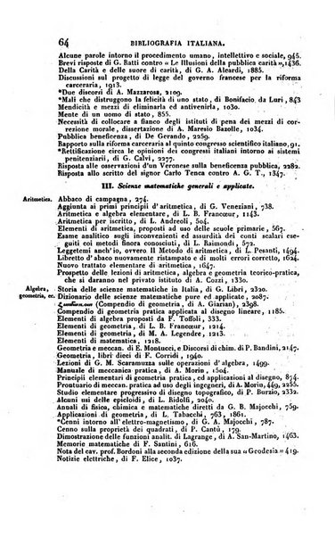 Bibliografia italiana, ossia elenco generale delle opere d'ogni specie e d'ogni lingua stampate in Italia e delle italiane pubblicate all'estero