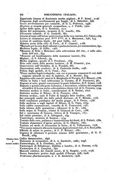 Bibliografia italiana, ossia elenco generale delle opere d'ogni specie e d'ogni lingua stampate in Italia e delle italiane pubblicate all'estero