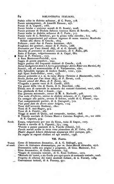 Bibliografia italiana, ossia elenco generale delle opere d'ogni specie e d'ogni lingua stampate in Italia e delle italiane pubblicate all'estero