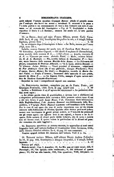 Bibliografia italiana, ossia elenco generale delle opere d'ogni specie e d'ogni lingua stampate in Italia e delle italiane pubblicate all'estero