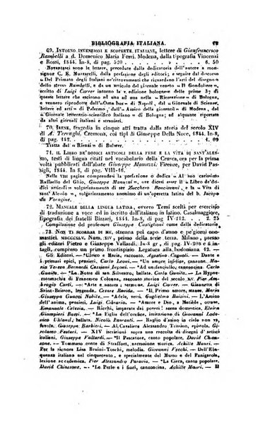 Bibliografia italiana, ossia elenco generale delle opere d'ogni specie e d'ogni lingua stampate in Italia e delle italiane pubblicate all'estero