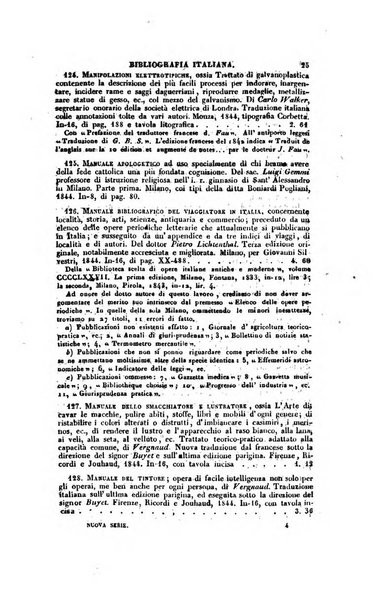 Bibliografia italiana, ossia elenco generale delle opere d'ogni specie e d'ogni lingua stampate in Italia e delle italiane pubblicate all'estero