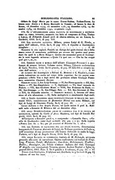 Bibliografia italiana, ossia elenco generale delle opere d'ogni specie e d'ogni lingua stampate in Italia e delle italiane pubblicate all'estero