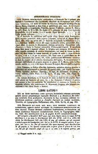 Bibliografia italiana, ossia elenco generale delle opere d'ogni specie e d'ogni lingua stampate in Italia e delle italiane pubblicate all'estero