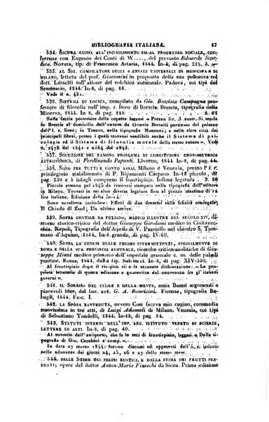 Bibliografia italiana, ossia elenco generale delle opere d'ogni specie e d'ogni lingua stampate in Italia e delle italiane pubblicate all'estero