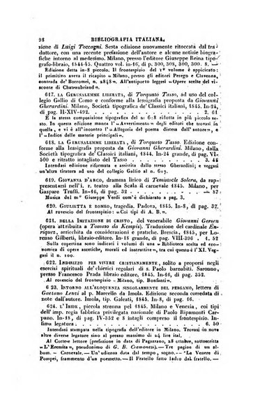 Bibliografia italiana, ossia elenco generale delle opere d'ogni specie e d'ogni lingua stampate in Italia e delle italiane pubblicate all'estero