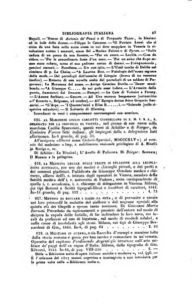 Bibliografia italiana, ossia elenco generale delle opere d'ogni specie e d'ogni lingua stampate in Italia e delle italiane pubblicate all'estero