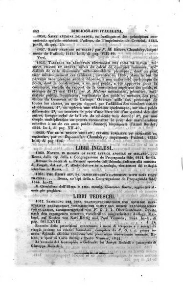 Bibliografia italiana, ossia elenco generale delle opere d'ogni specie e d'ogni lingua stampate in Italia e delle italiane pubblicate all'estero