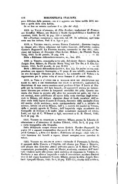 Bibliografia italiana, ossia elenco generale delle opere d'ogni specie e d'ogni lingua stampate in Italia e delle italiane pubblicate all'estero