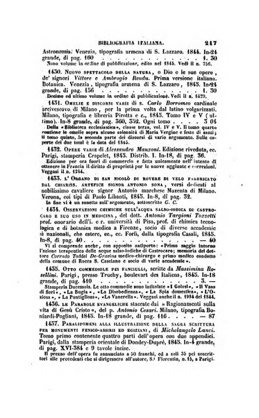 Bibliografia italiana, ossia elenco generale delle opere d'ogni specie e d'ogni lingua stampate in Italia e delle italiane pubblicate all'estero