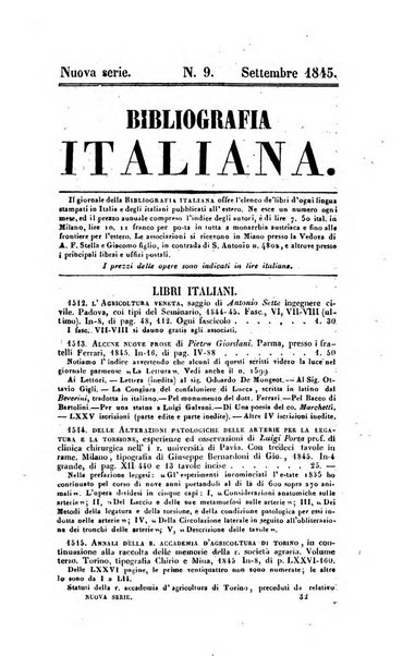 Bibliografia italiana, ossia elenco generale delle opere d'ogni specie e d'ogni lingua stampate in Italia e delle italiane pubblicate all'estero