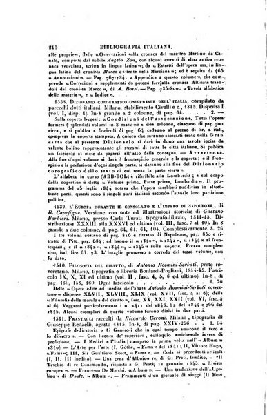 Bibliografia italiana, ossia elenco generale delle opere d'ogni specie e d'ogni lingua stampate in Italia e delle italiane pubblicate all'estero