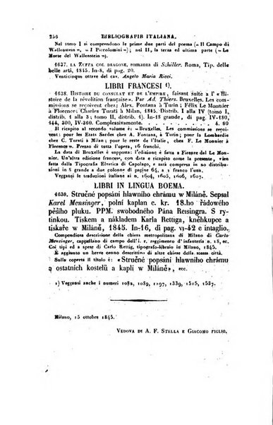 Bibliografia italiana, ossia elenco generale delle opere d'ogni specie e d'ogni lingua stampate in Italia e delle italiane pubblicate all'estero