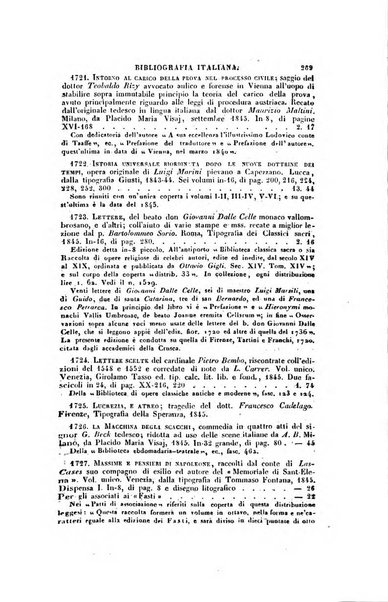 Bibliografia italiana, ossia elenco generale delle opere d'ogni specie e d'ogni lingua stampate in Italia e delle italiane pubblicate all'estero