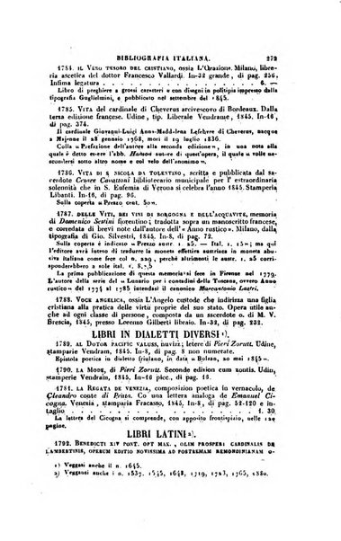 Bibliografia italiana, ossia elenco generale delle opere d'ogni specie e d'ogni lingua stampate in Italia e delle italiane pubblicate all'estero