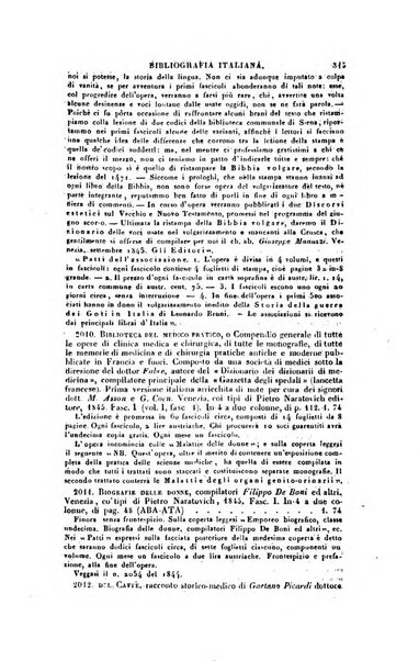 Bibliografia italiana, ossia elenco generale delle opere d'ogni specie e d'ogni lingua stampate in Italia e delle italiane pubblicate all'estero