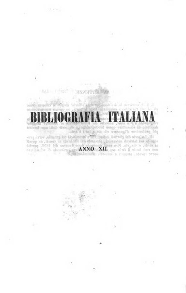 Bibliografia italiana, ossia elenco generale delle opere d'ogni specie e d'ogni lingua stampate in Italia e delle italiane pubblicate all'estero