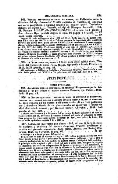 Bibliografia italiana, ossia elenco generale delle opere d'ogni specie e d'ogni lingua stampate in Italia e delle italiane pubblicate all'estero