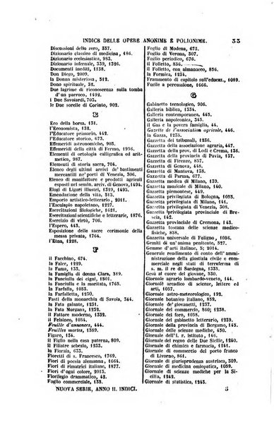 Bibliografia italiana, ossia elenco generale delle opere d'ogni specie e d'ogni lingua stampate in Italia e delle italiane pubblicate all'estero