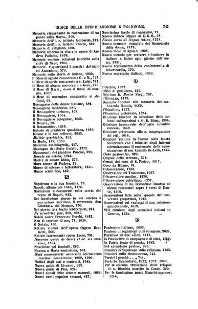 Bibliografia italiana, ossia elenco generale delle opere d'ogni specie e d'ogni lingua stampate in Italia e delle italiane pubblicate all'estero