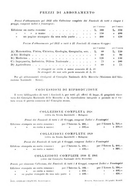 Bibliografia italiana. Gruppo D, Agricoltura