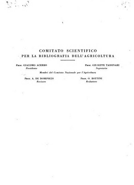 Bibliografia italiana. Gruppo D, Agricoltura