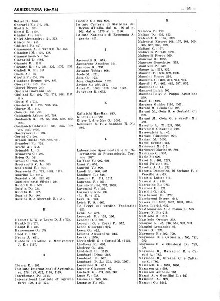 Bibliografia italiana. Gruppo D, Agricoltura