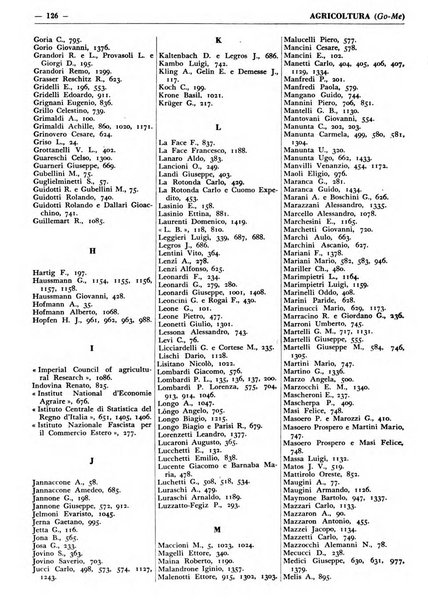 Bibliografia italiana. Gruppo D, Agricoltura