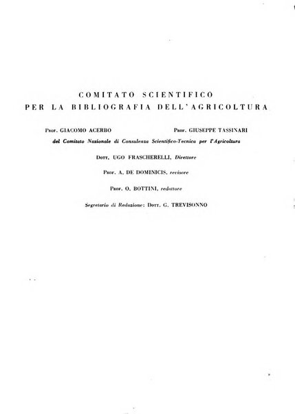 Bibliografia italiana. Gruppo D, Agricoltura