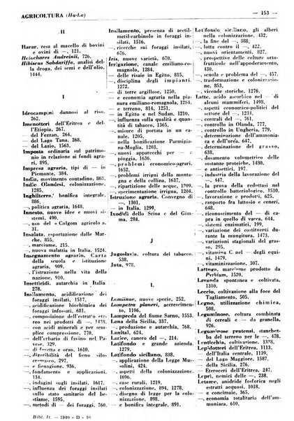 Bibliografia italiana. Gruppo D, Agricoltura