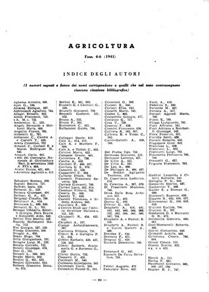 Bibliografia italiana. Gruppo D, Agricoltura