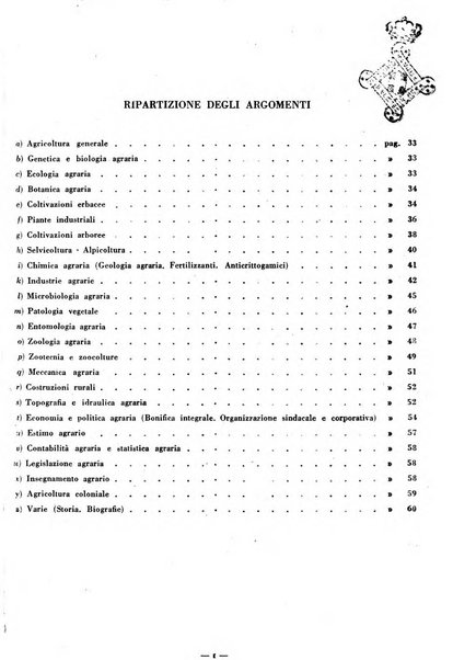 Bibliografia italiana. Gruppo D, Agricoltura