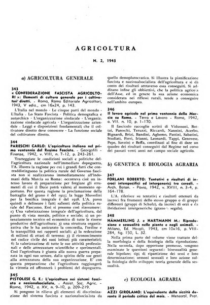 Bibliografia italiana. Gruppo D, Agricoltura