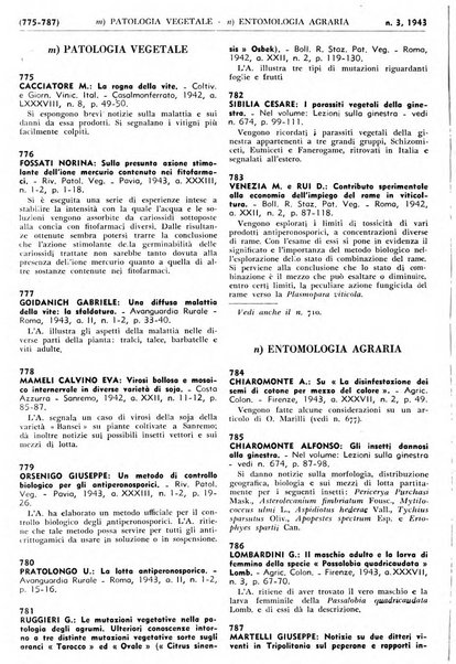 Bibliografia italiana. Gruppo D, Agricoltura