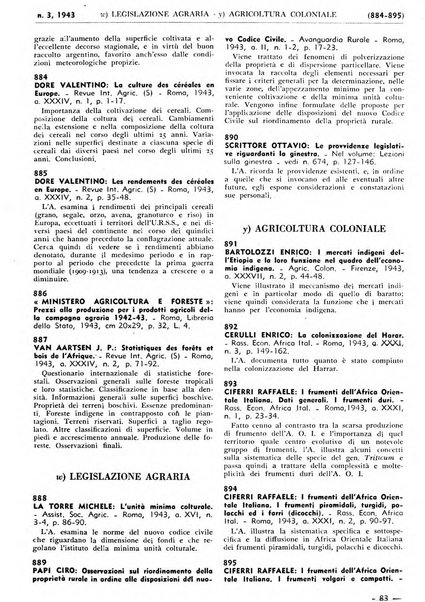 Bibliografia italiana. Gruppo D, Agricoltura