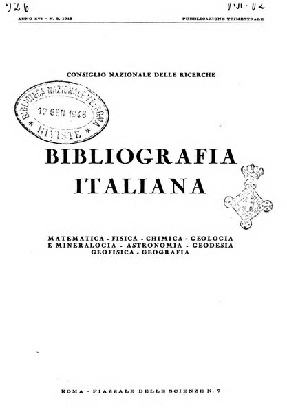 Bibliografia italiana. Gruppo D, Agricoltura