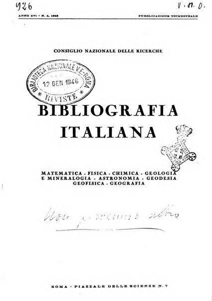 Bibliografia italiana. Gruppo D, Agricoltura