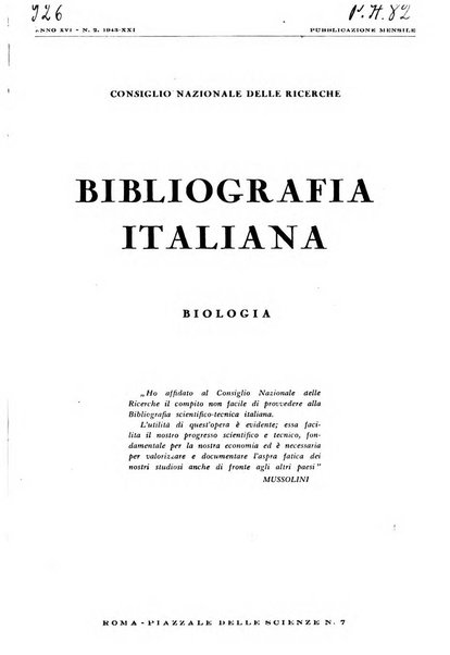 Bibliografia italiana. Gruppo D, Agricoltura