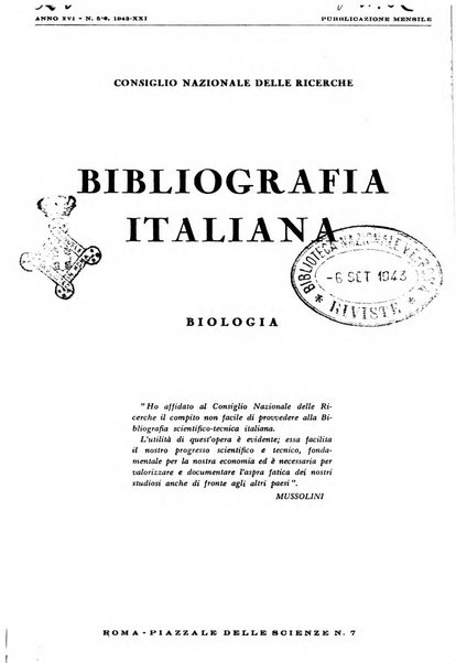 Bibliografia italiana. Gruppo D, Agricoltura