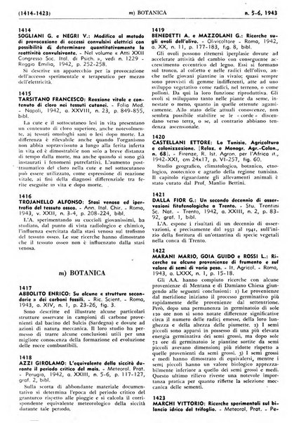 Bibliografia italiana. Gruppo D, Agricoltura