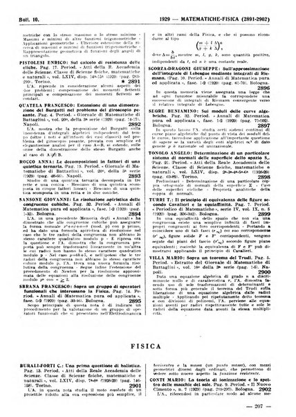 Bibliografia italiana. Gruppo A, Scienze matematiche, fisiche e biologiche, geografia