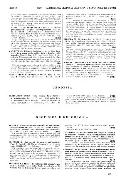 Bibliografia italiana. Gruppo A, Scienze matematiche, fisiche e biologiche, geografia