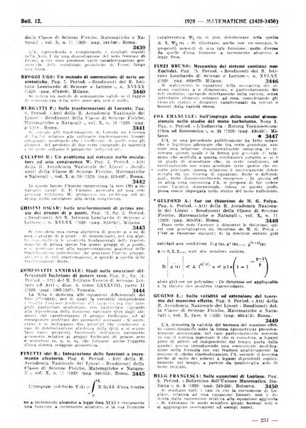 Bibliografia italiana. Gruppo A, Scienze matematiche, fisiche e biologiche, geografia