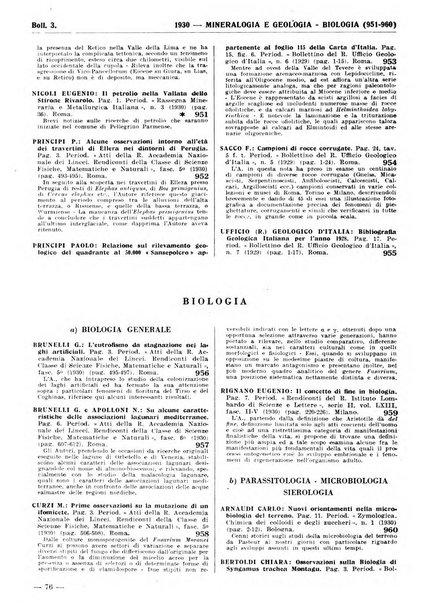 Bibliografia italiana. Gruppo A, Scienze matematiche, fisiche e biologiche, geografia