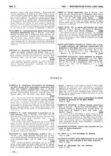 Bibliografia italiana. Gruppo A, Scienze matematiche, fisiche e biologiche, geografia