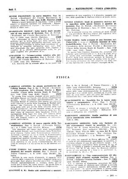 Bibliografia italiana. Gruppo A, Scienze matematiche, fisiche e biologiche, geografia