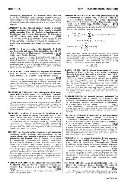 Bibliografia italiana. Gruppo A, Scienze matematiche, fisiche e biologiche, geografia